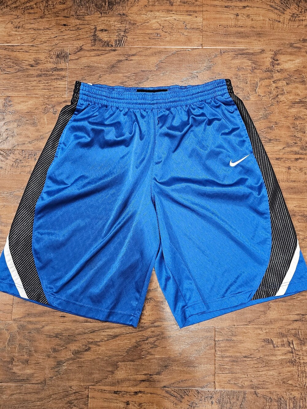 Nike Men’s Royal Blue Athletic Shorts with Black Mesh Panels